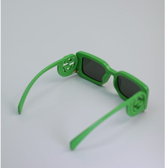NEW Gucci Sunglasses GG1325S 009 Acid Green Grey Unisex Authentic - Picture 6 of 10